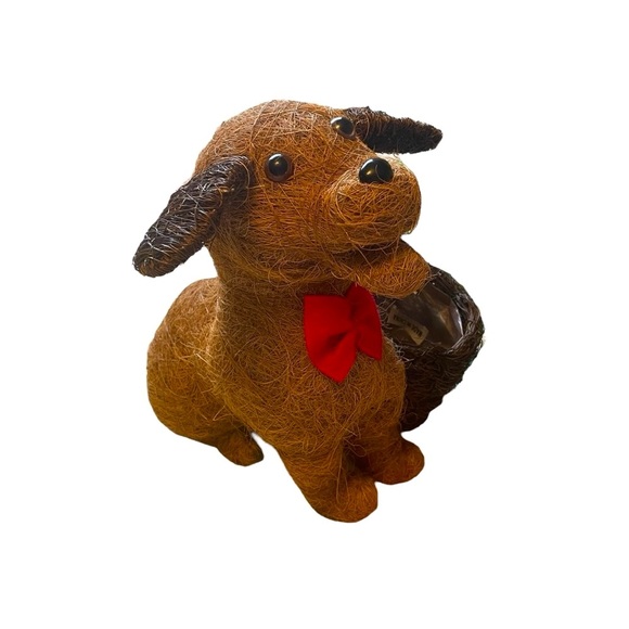 Topiary Animal Coco Planter, specifically in the shape of a dog.NWOT - Picture 2 of 6